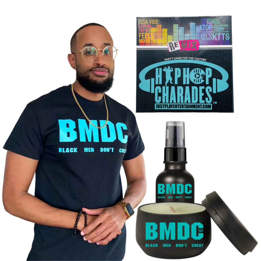 🖤 BLACK MEN DON’T CHEAT – CANDLE, ROOM SPRAY & SHIRT SET