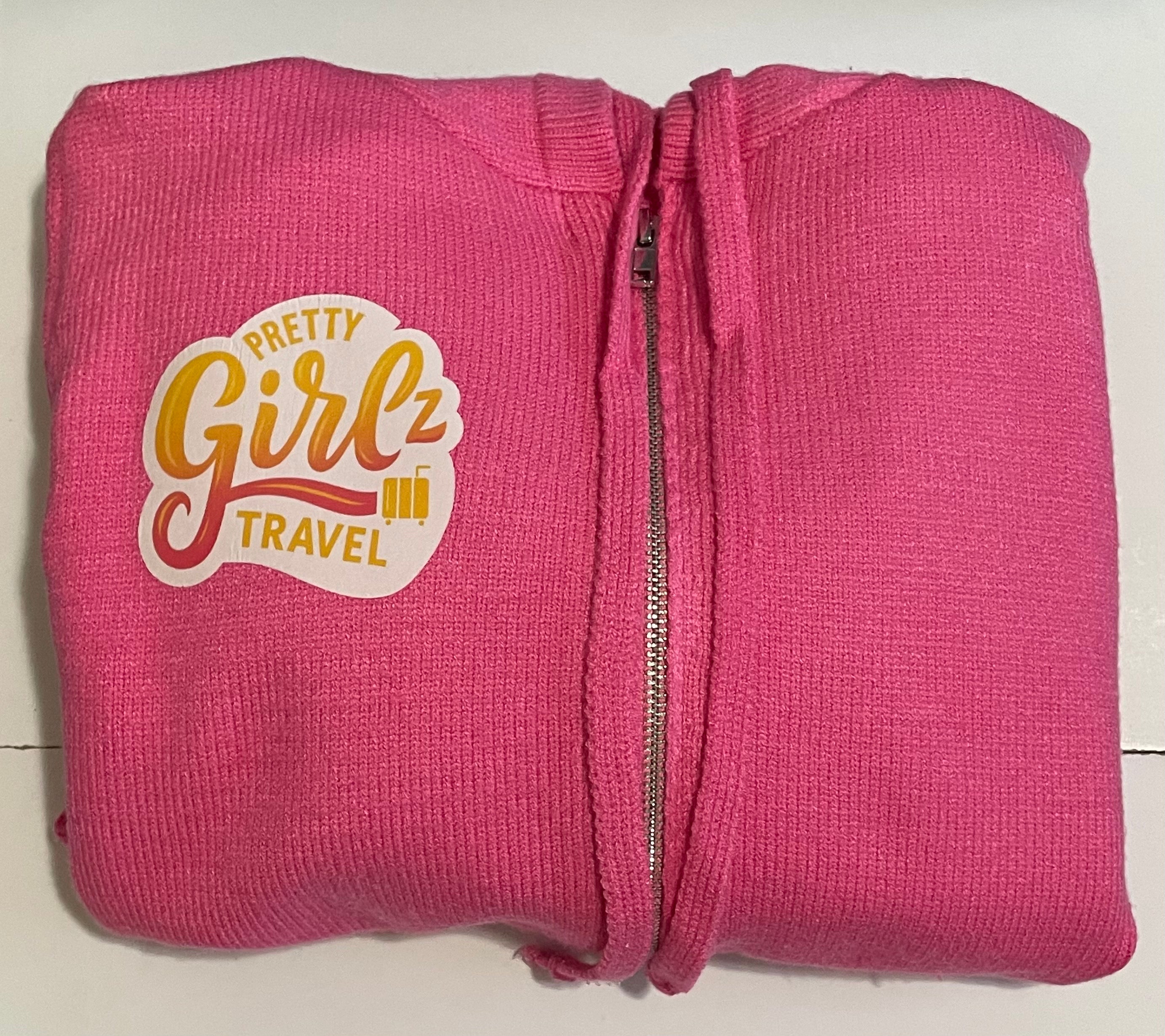 Pretty Girls Travel Cropped Sweater