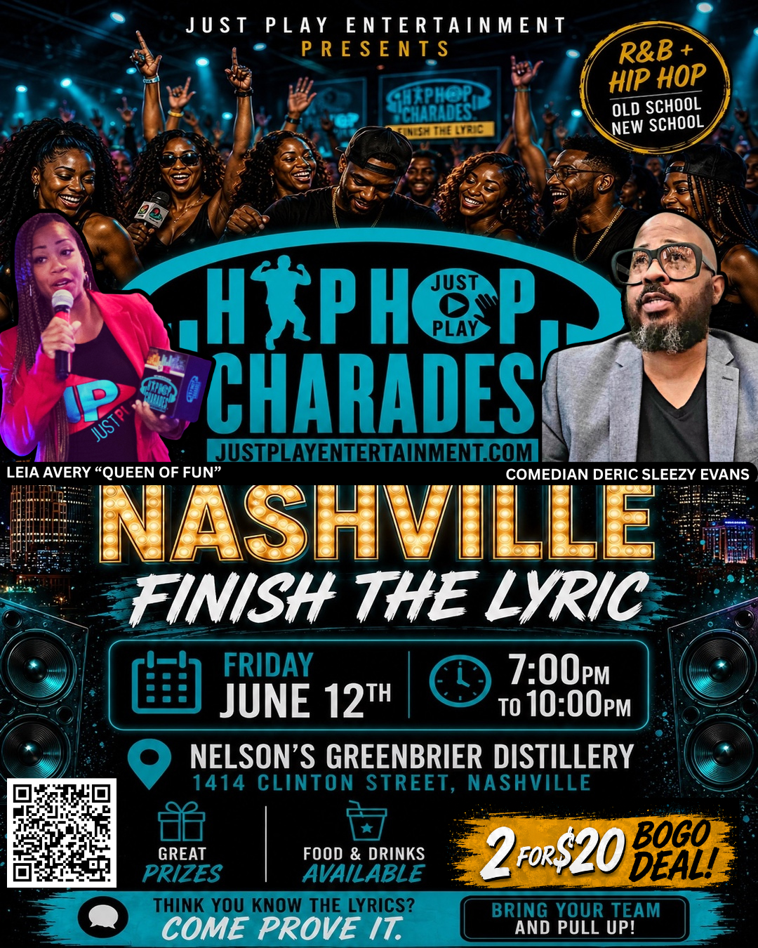 🎤 Hip Hop Charades: Finish the Lyric –Nashville